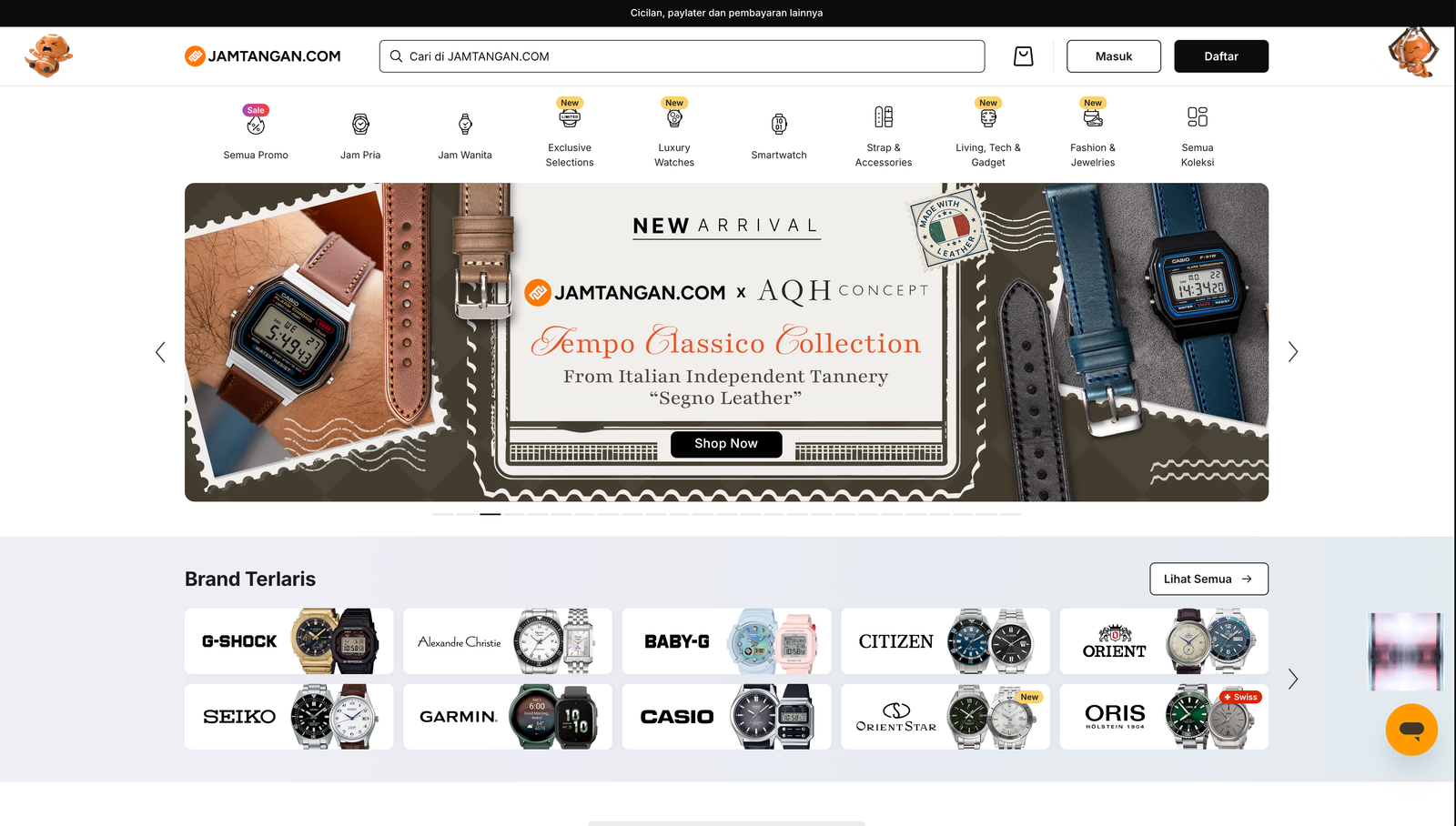 Jamtangan.com storefront